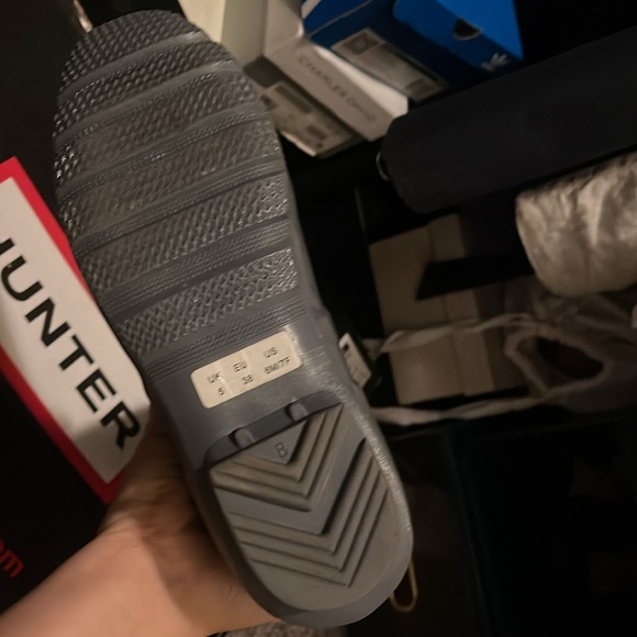 Tall glossy original graphite hunter boots - Picture 4 of 5